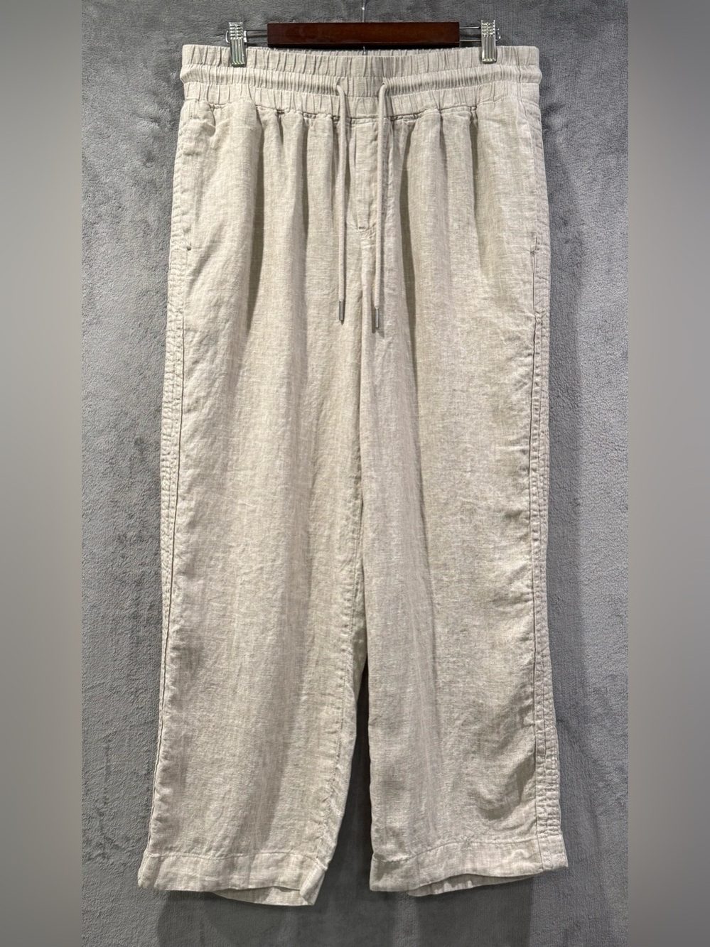 Quince 100% European Linen Wide Leg Pants in Flax